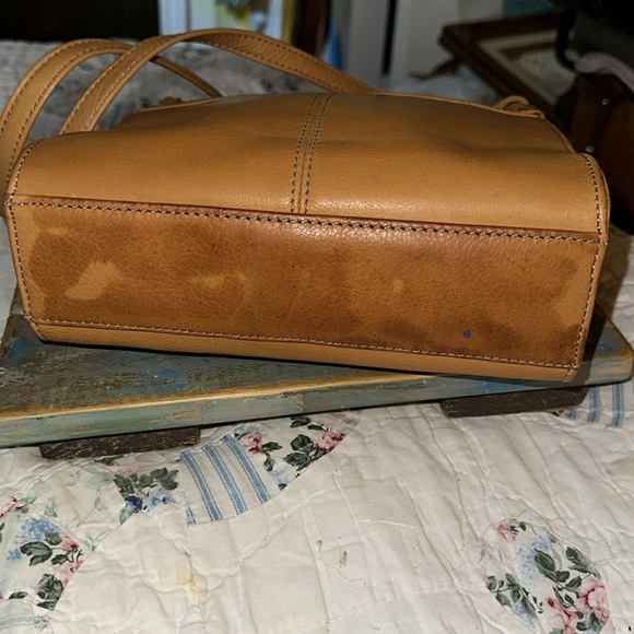 Fossil Cow Hide Camel Tailored Leather Brown Cross Body Small (C) - Picture 5 of 8